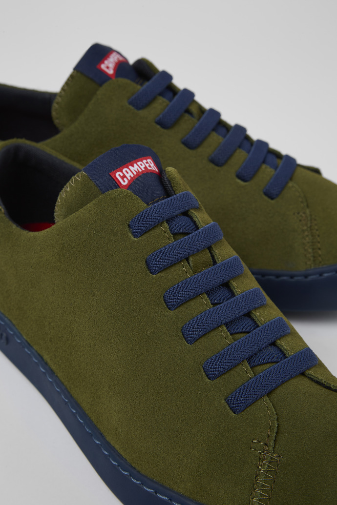 Camper Peu Touring - Zapatillas de piel nobuk verde para hombre
