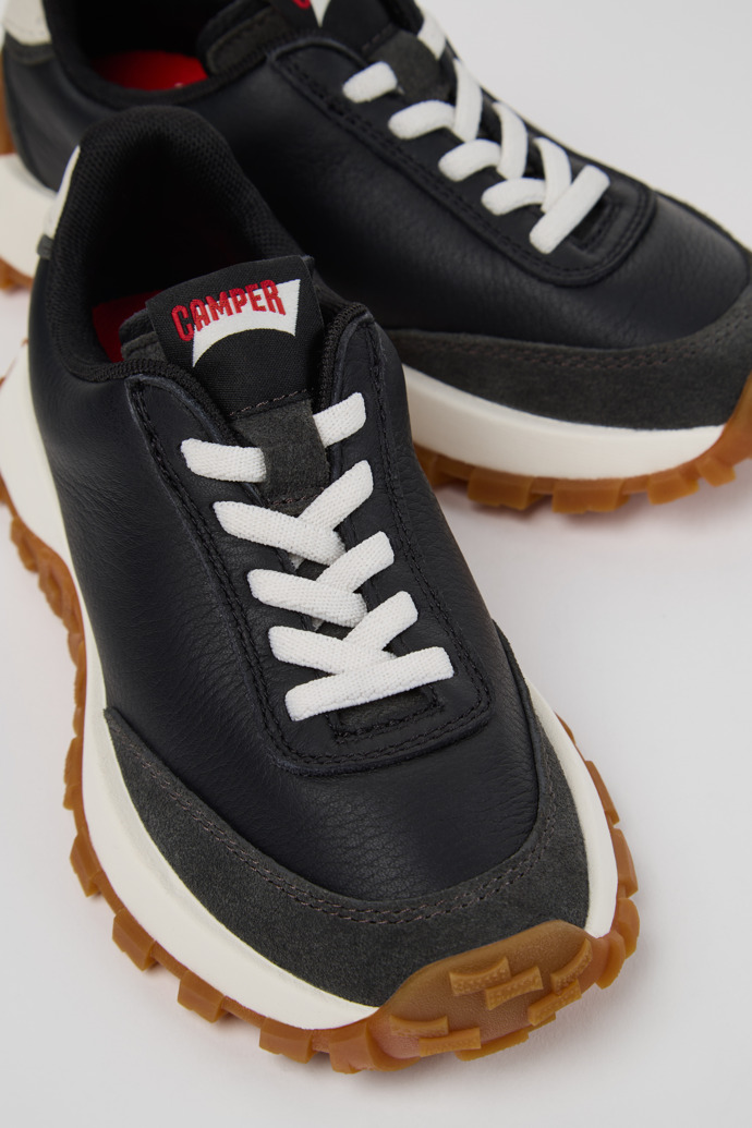 Camper Drift Trail - Zapatillas multicolor para niños de piel y nobuk.