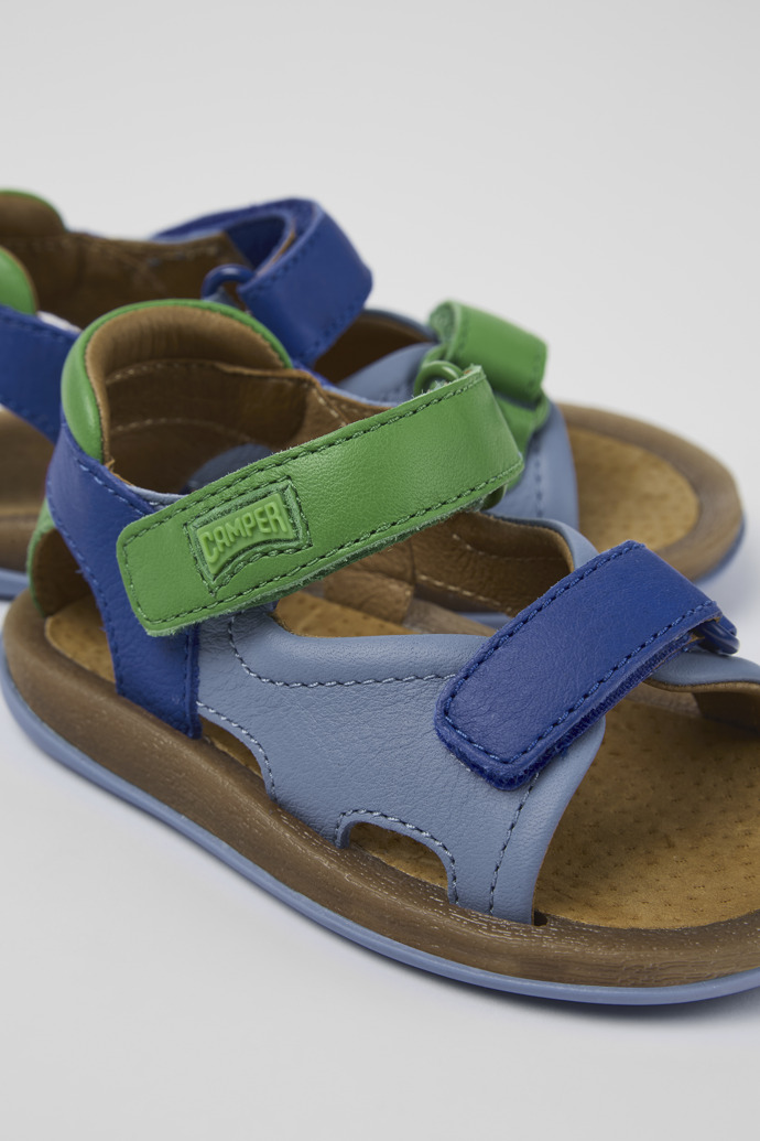 Camper Twins - Sandalias de piel multicolor con doble tira