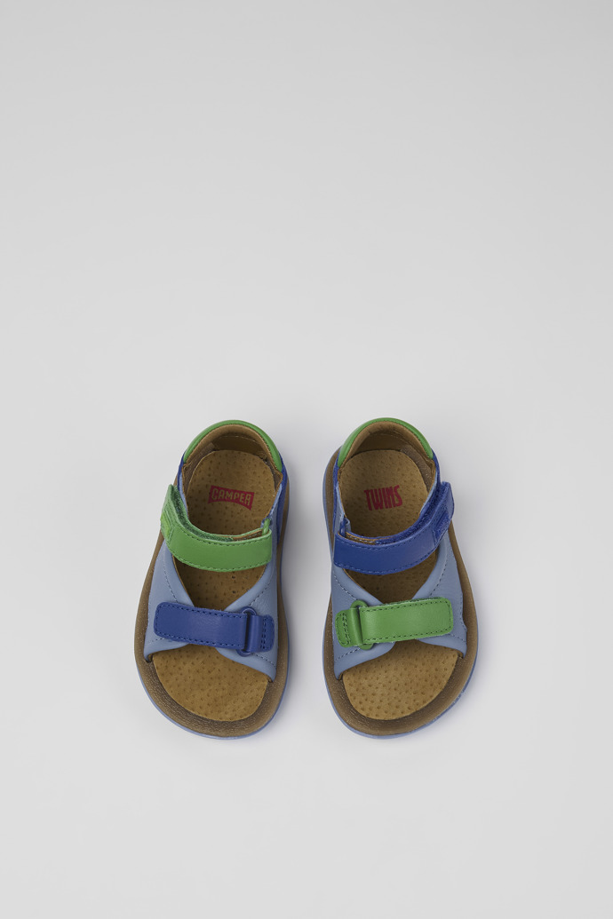 Camper Twins - Sandalias de piel multicolor con doble tira