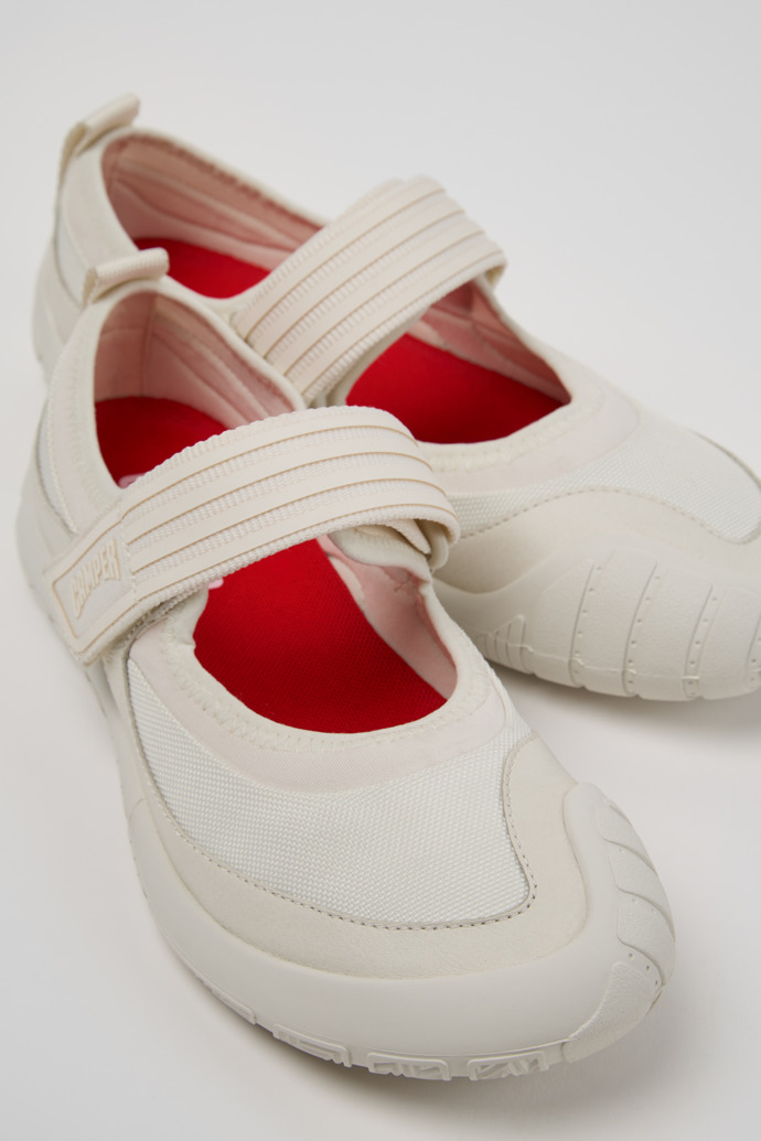 Camper Path - Zapatillas blancas de piel para mujer