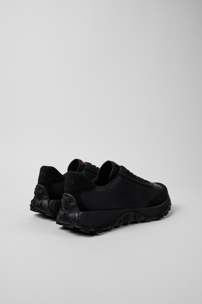 Camper Drift Trail - Zapatillas negras de piel y nobuk para hombre.