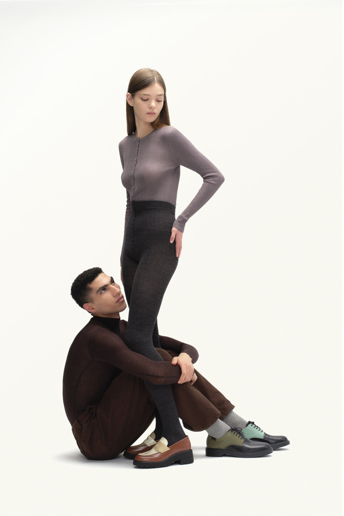 Camper Twins - Zapatos de piel multicolor para hombre.