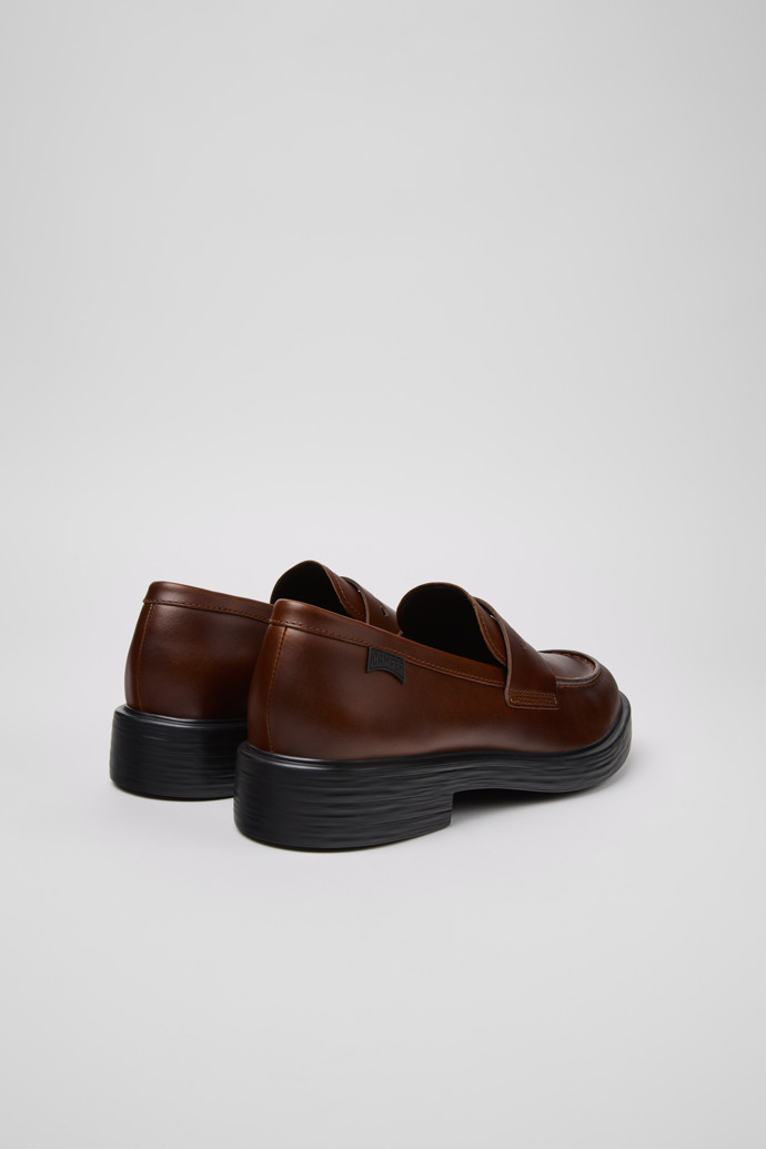 Camper Dean - Mocasín marrón de piel para hombre.
