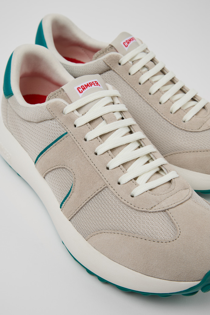 Camper Pelotas Athens - Zapatillas de piel multicolor para hombre fabricadas con PET reciclado y piel nobuk.