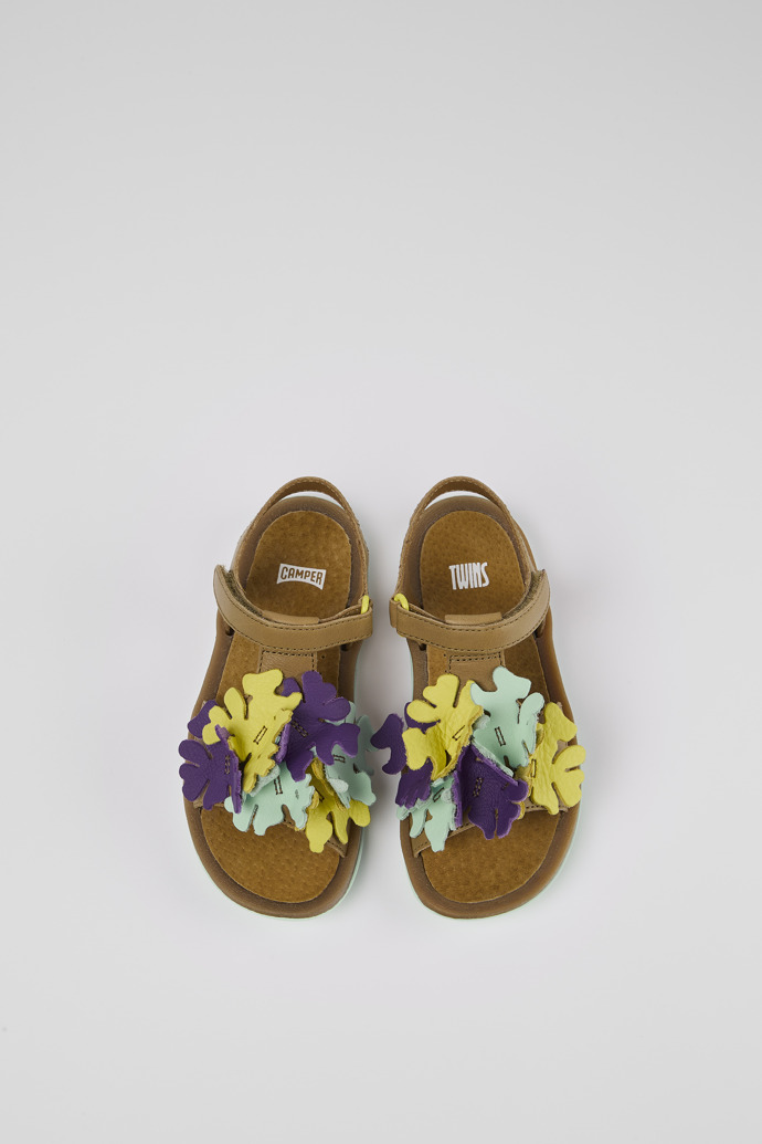 Camper Twins - Sandalias de piel multicolor