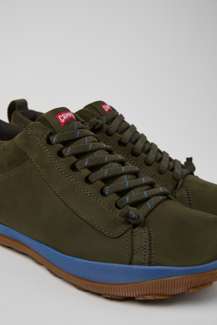 Camper Peu Pista GM - GORE-TEX - Botines verdes para hombre de piel nobuk.