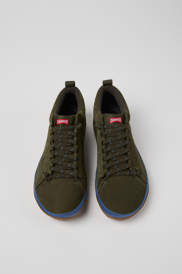 Camper Peu Pista GM - GORE-TEX - Botines verdes para hombre de piel nobuk.