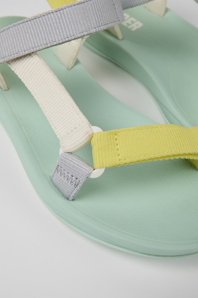 Camper Match - Sandalias multicolor de tela para mujer