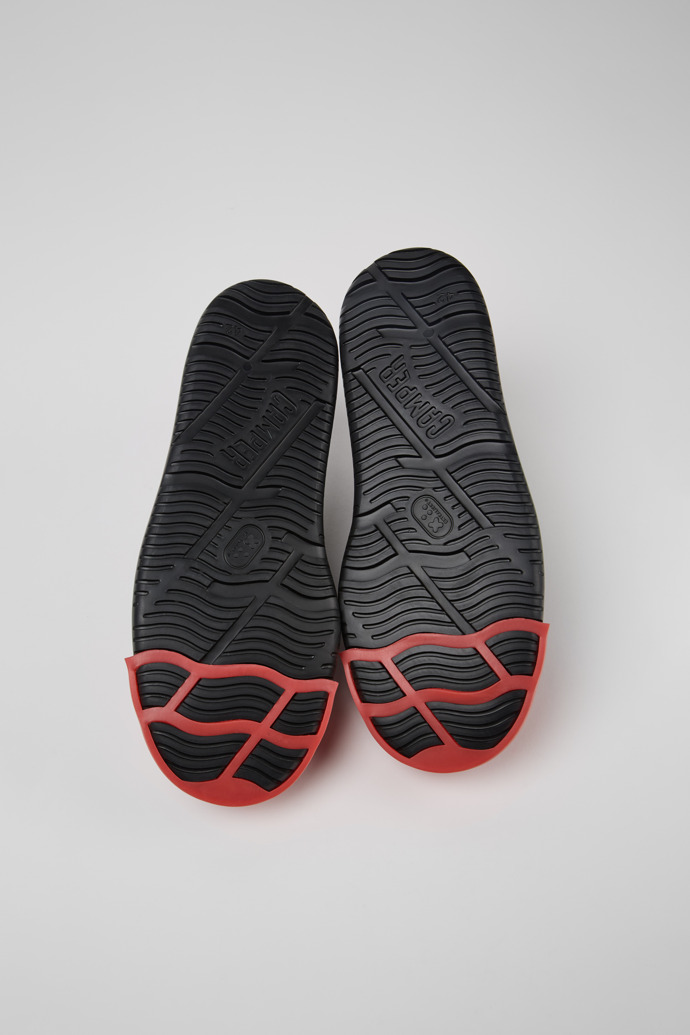 Camper Junction Runner - Zapatilla de piel negra para hombre.