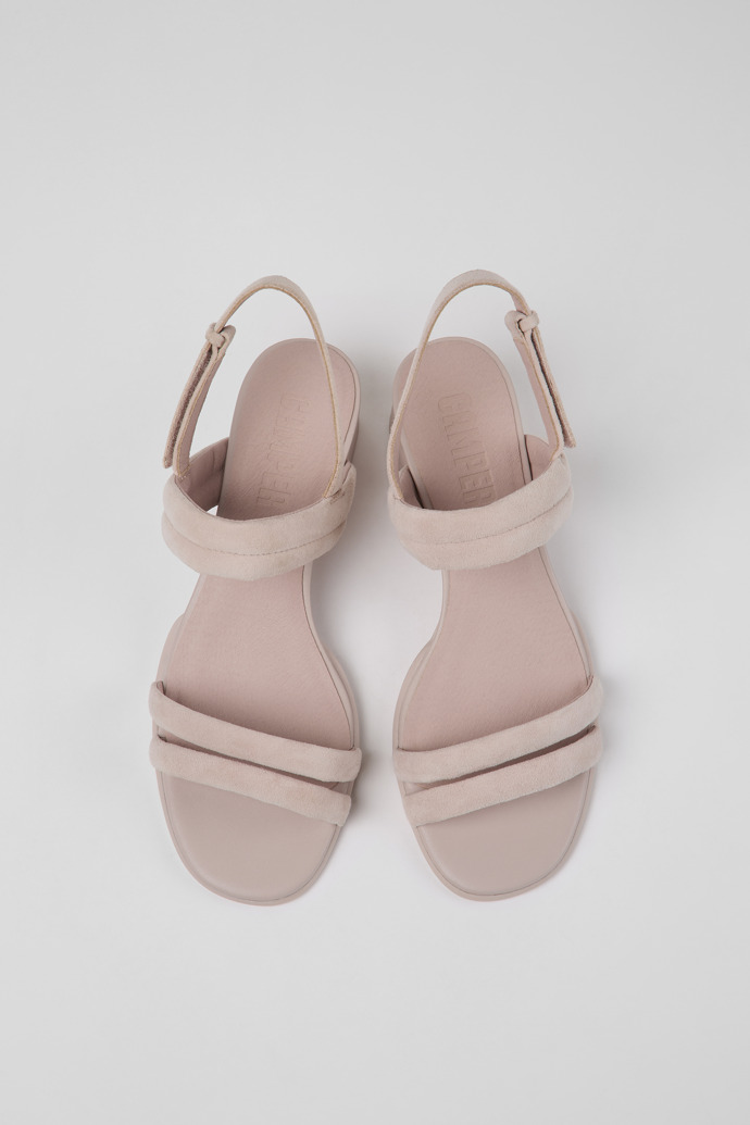 Camper Katie - Sandalias rosas de piel nobuk para mujer