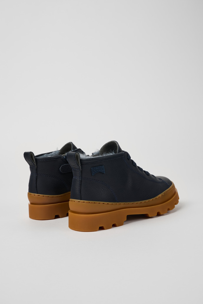 Camper Brutus - Botines infantiles de piel azul
