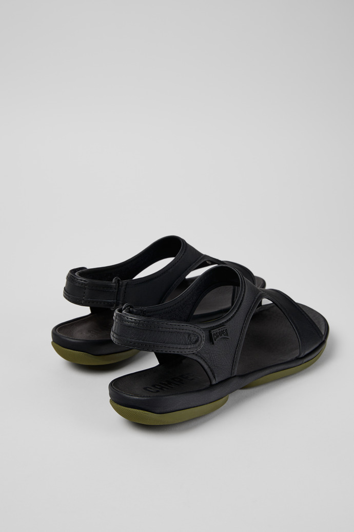 Camper Right - Sandalias negras de piel para mujer
