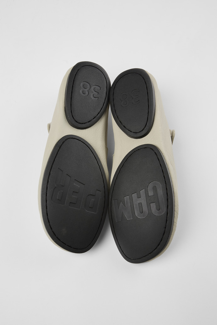 Camper Right Nina - Zapatos de piel gris para mujer.