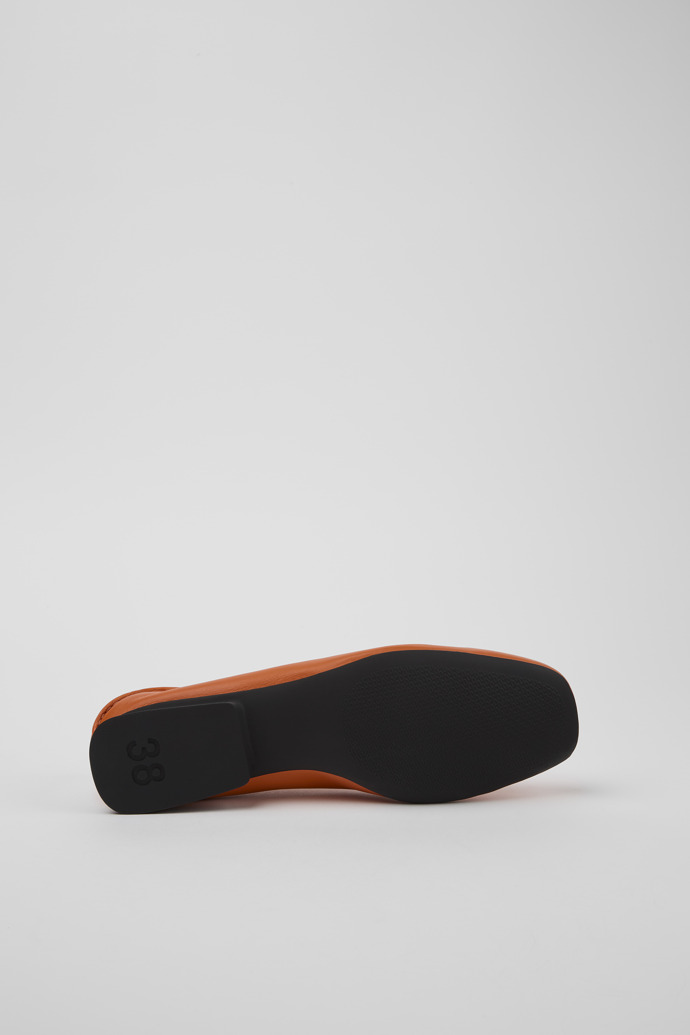 Camper Casi Myra - Bailarinas naranjas de piel para mujer.