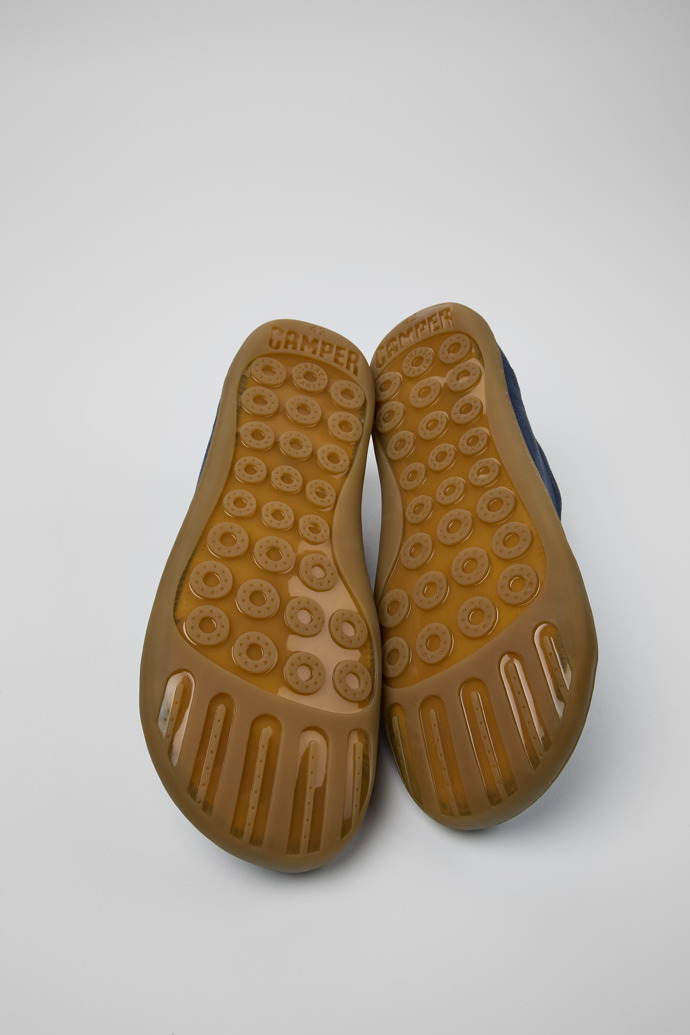 Camper Peu - Zapatos azules de piel nobuk para hombre