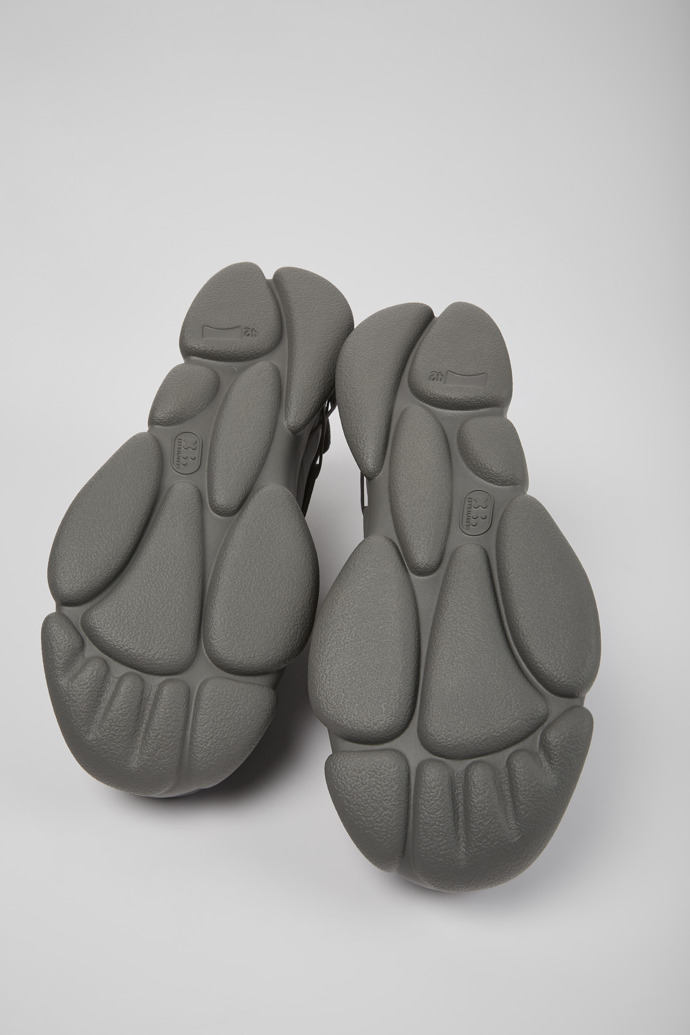 Camper Karst - Zapatillas grises para hombre de piel y textil