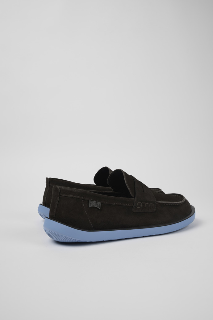 Camper Wagon - Mocasines de nobuk gris para hombre