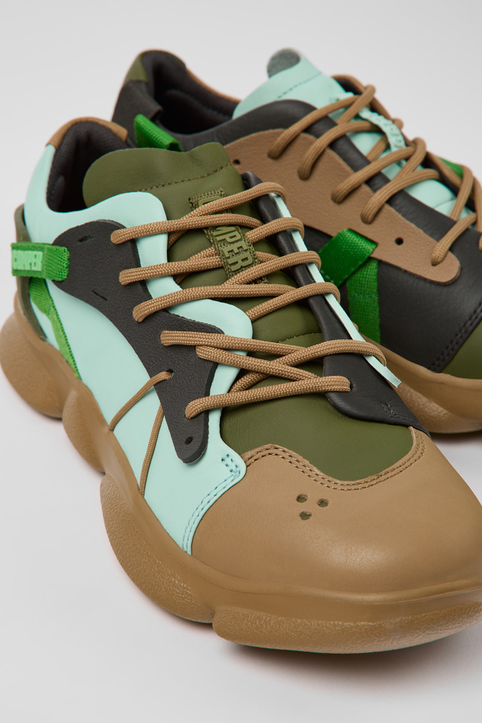 Camper Twins - Zapatillas de piel/tela multicolor para mujer