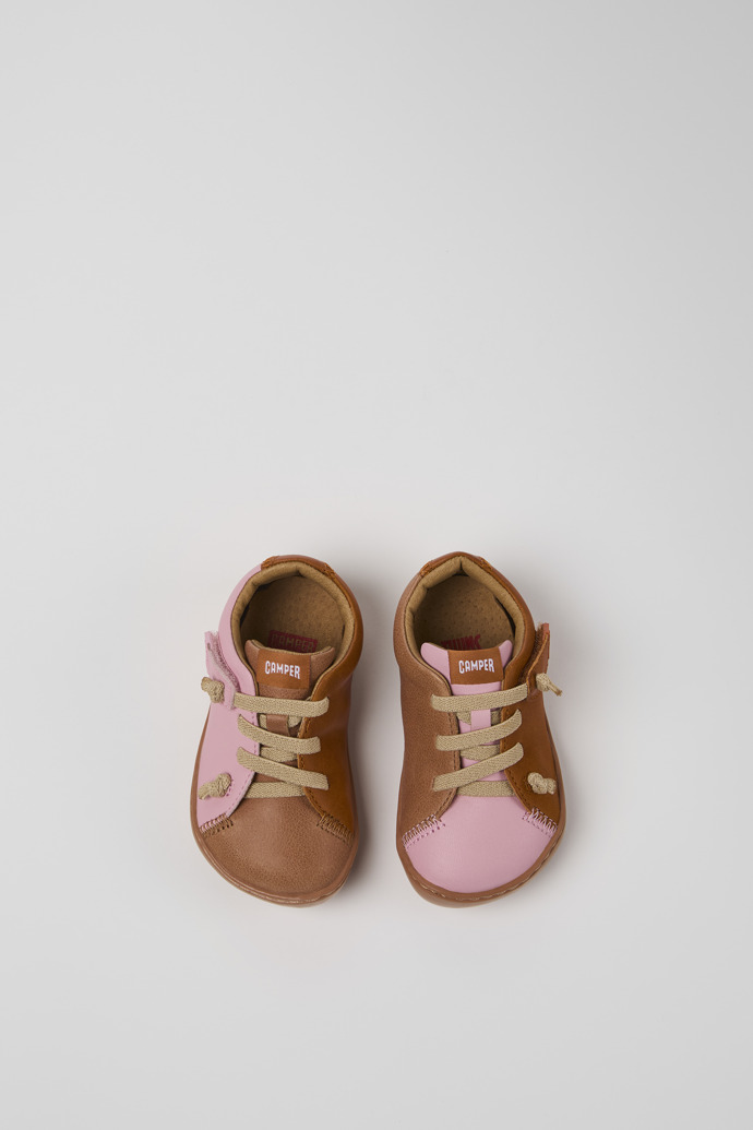 Camper Twins - Zapatos de piel multicolor para niños.
