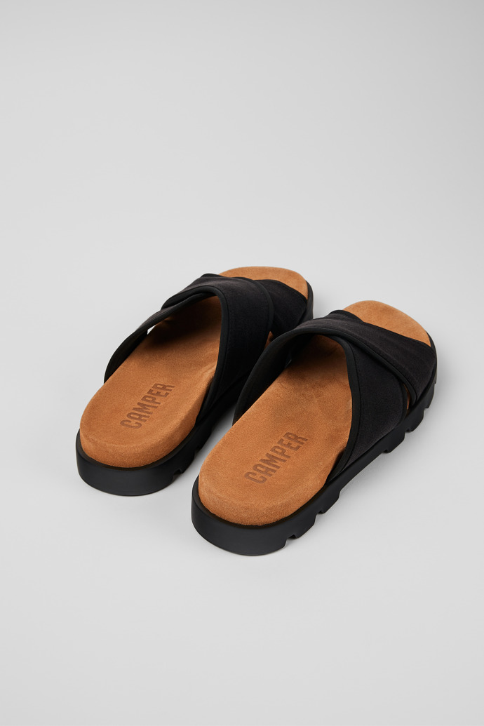 Camper Brutus Sandal - Mules negros de tela para hombre