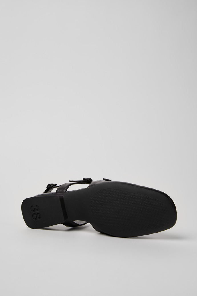 Camper Casi Myra - Zapatos de piel negros semiabiertos para mujer