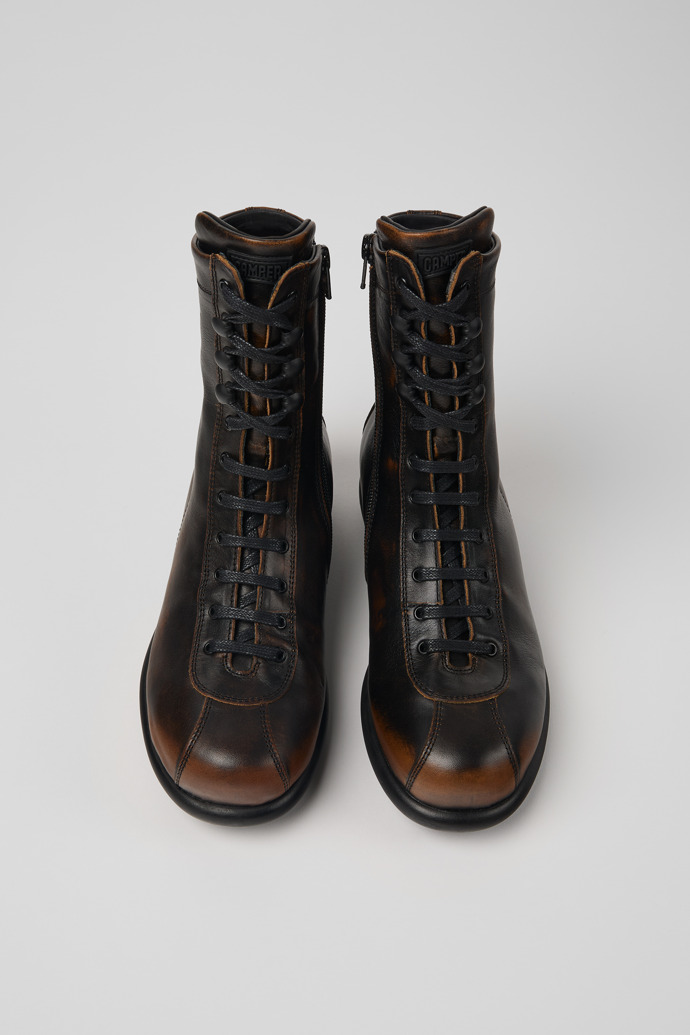 Camper Pelotas - Botas bicolor de piel para mujer