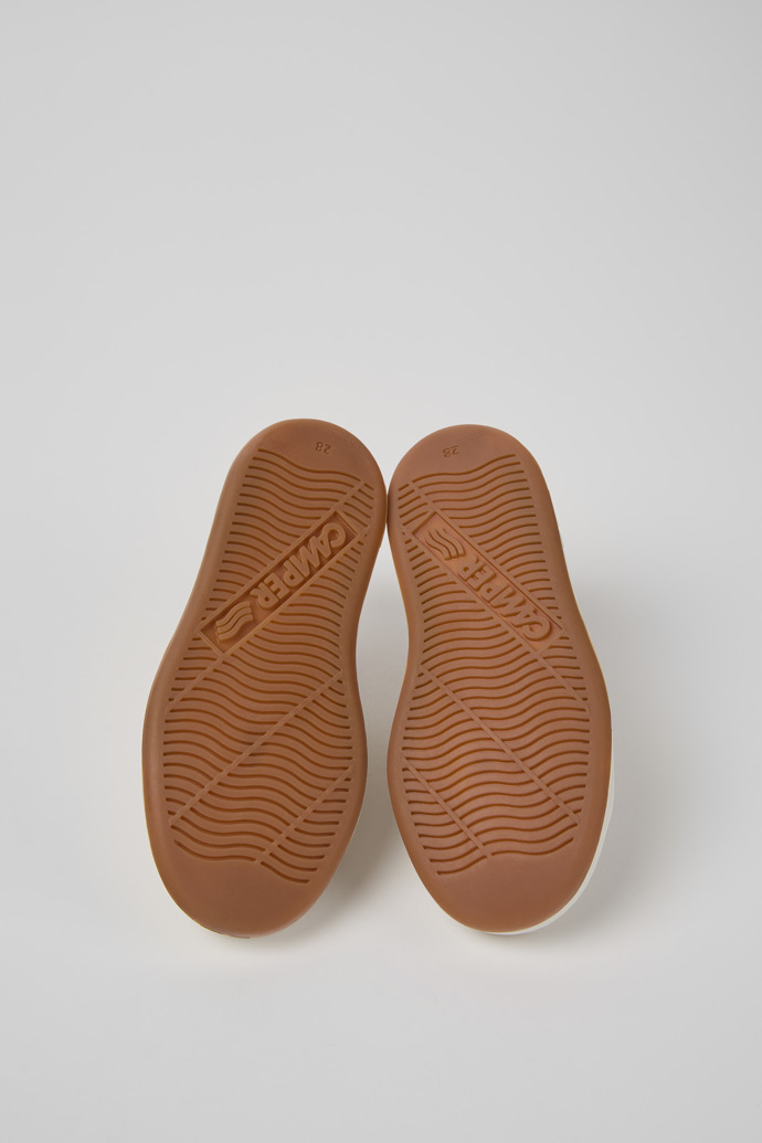 Camper Runner - Zapatillas blancas de piel para niños.