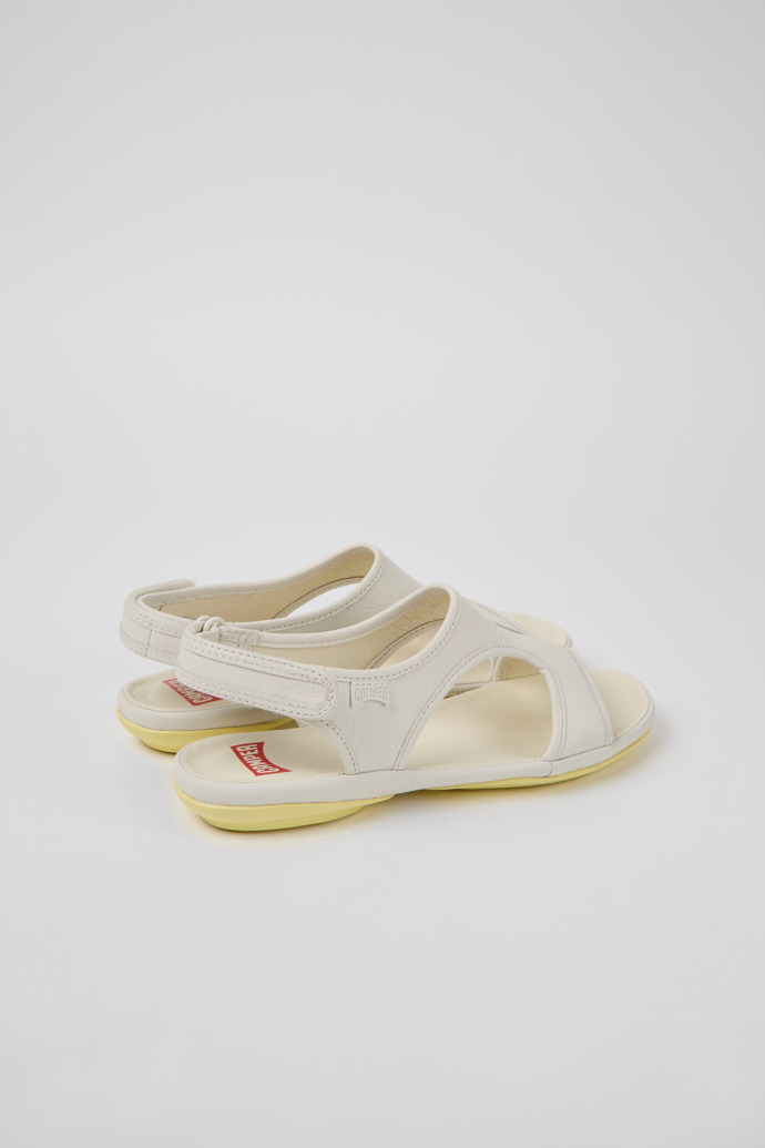 Camper Right - Sandalias de piel blanca para mujer.
