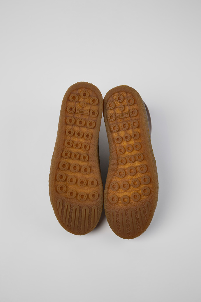 Camper Peu Terreno - Zapato de piel marrón para hombre