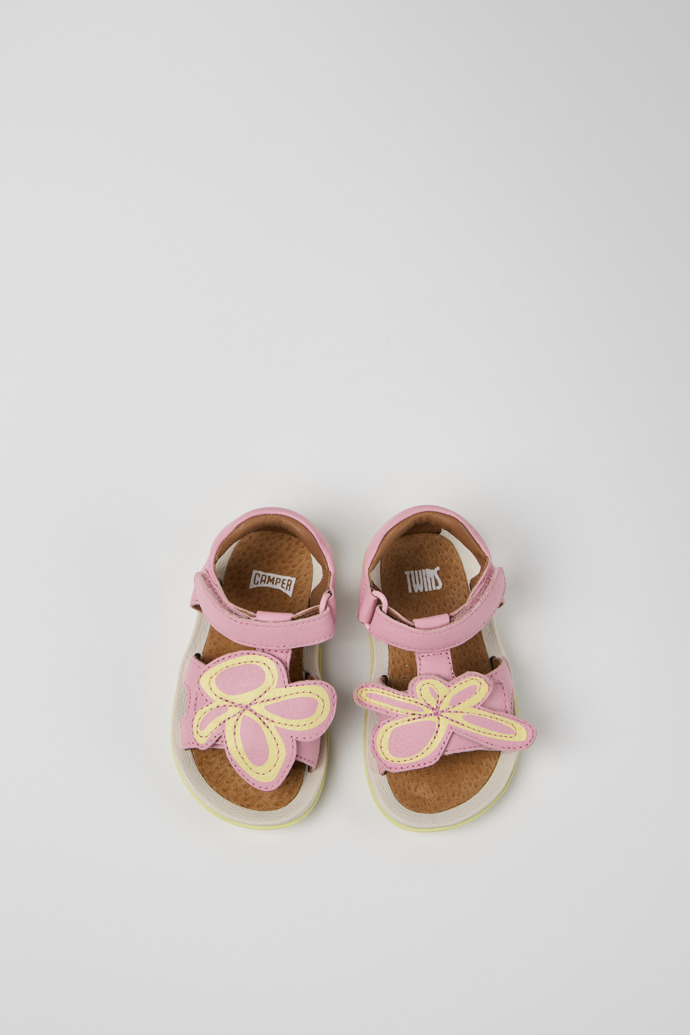 Camper Twins - Sandalias de piel multicolor para niños.