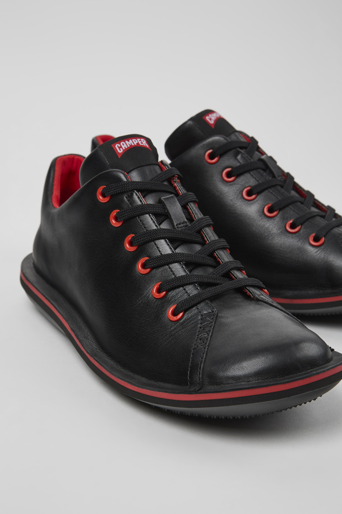 Camper Beetle - Zapatillas negras de piel para hombre.