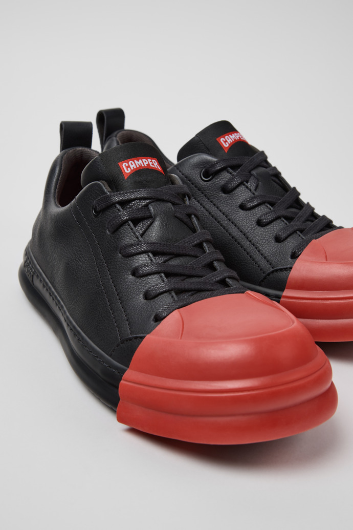 Camper Junction Runner - Zapatillas negras de piel para mujer.