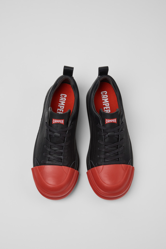 Camper Junction Runner - Zapatillas negras de piel para mujer.