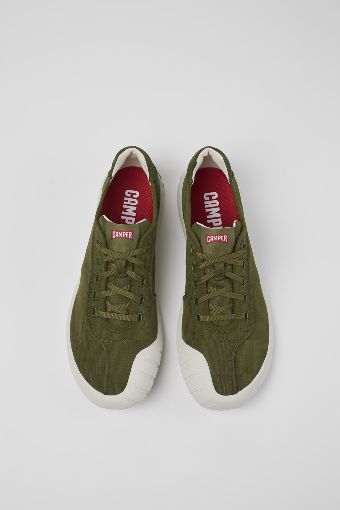 Camper Peu Path - Zapatillas verdes de tela para hombre.