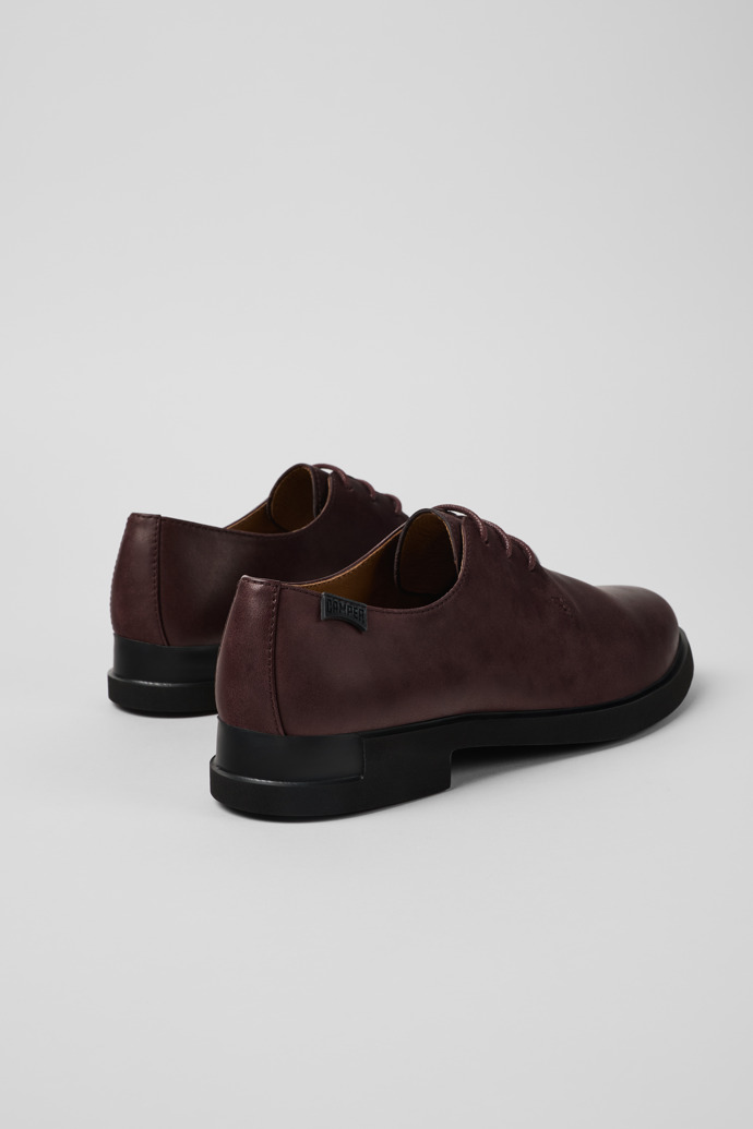 Camper Iman - Zapato con cordones color vino para mujer