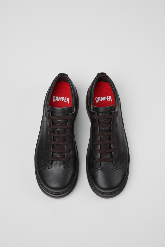 Camper Runner Up - Zapatillas negras de piel para mujer