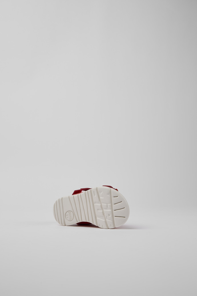 Camper Oruga - Sandalias rojas de piel para niños.