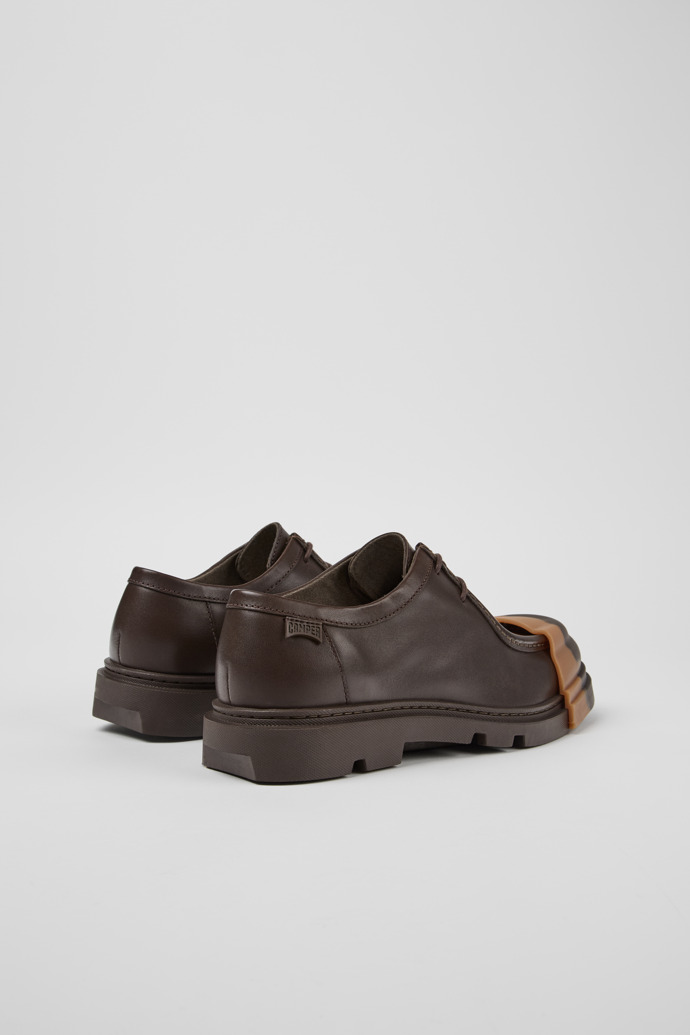 Camper Junction - Zapatos marrones de piel para mujer.