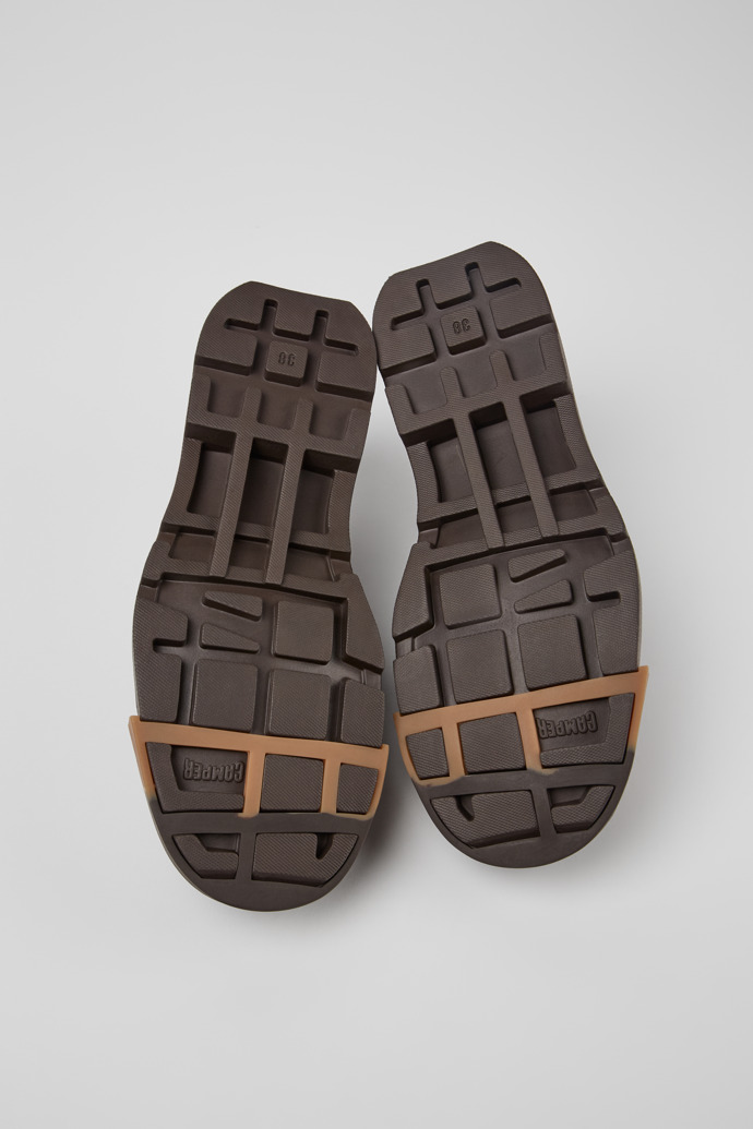 Camper Junction - Zapatos marrones de piel para mujer.