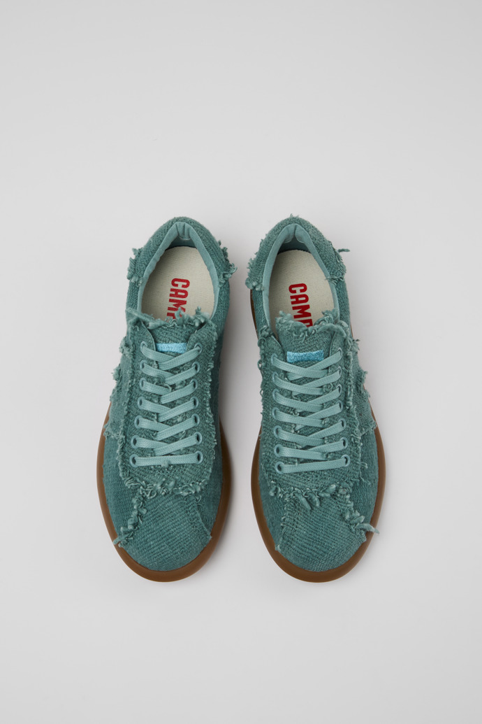 Camper Pelotas Soller - Zapatillas verdes de algodón orgánico para mujer.