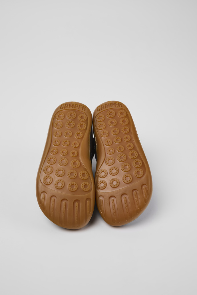 Camper Peu - Botines de piel azul para niños.