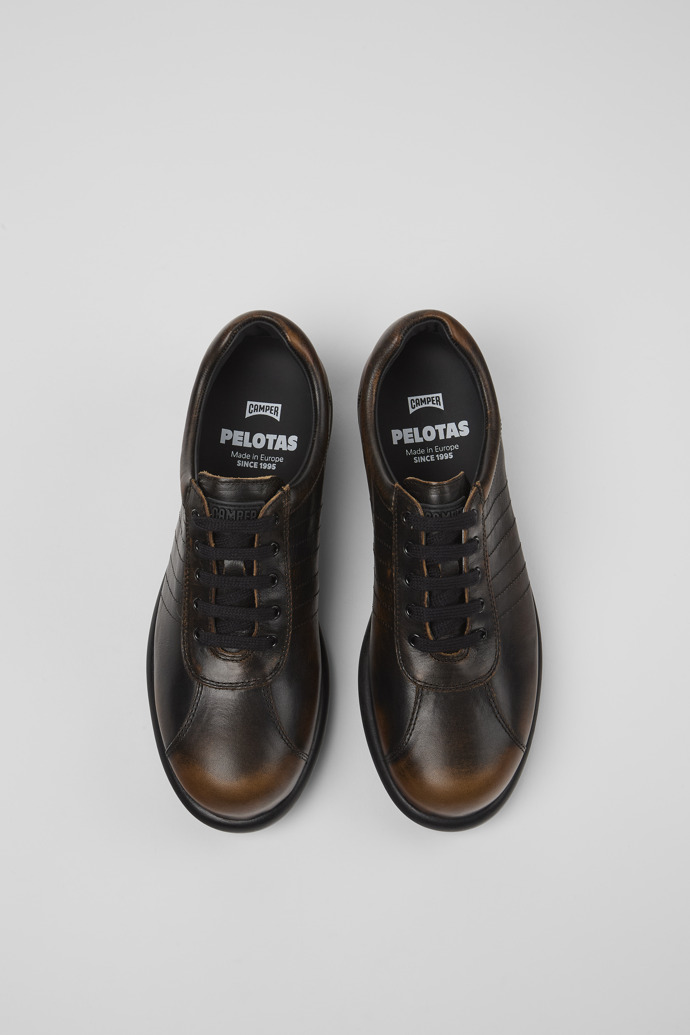 Camper Pelotas - Zapato de piel bicolor para mujer