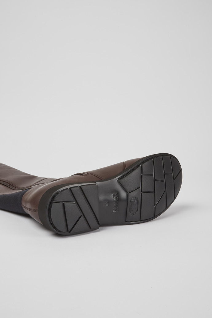 Camper Neuman - Botas altas de piel y textil marrón para mujer.