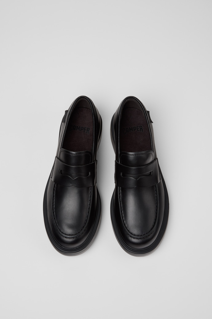 Camper Dean - Zapatos negros de piel para mujer.