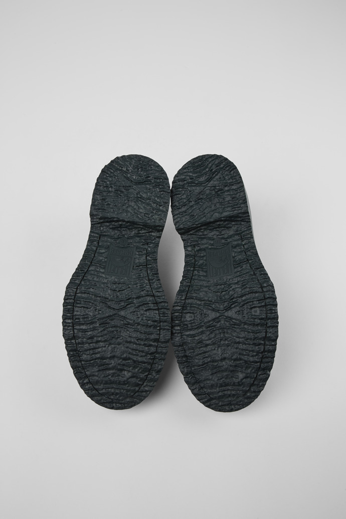 Camper Twins - Mocasines de piel negros y grises para mujer