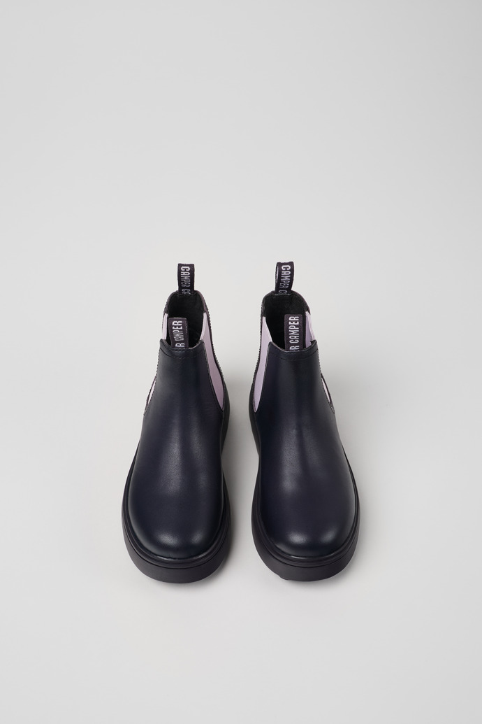 Camper Norte - Botas de piel moradas para niños