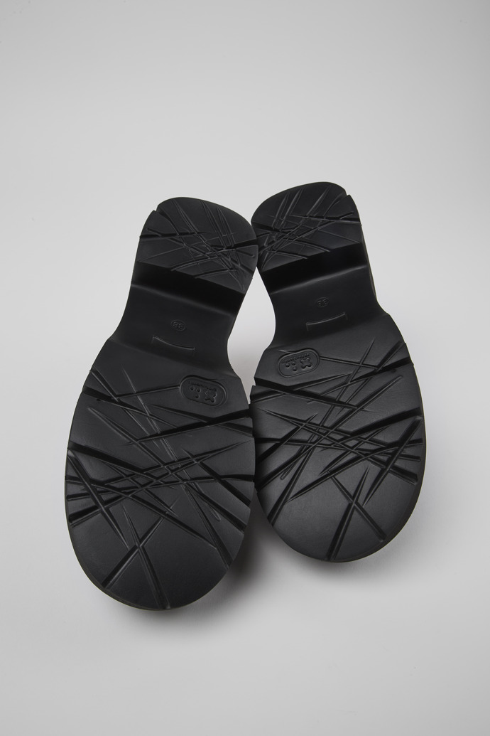 Camper Milah - Zuecos negros de piel para mujer