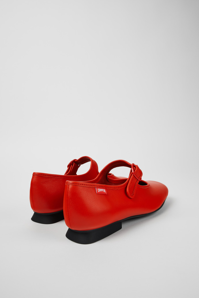 Camper Casi Myra - Zapatos de piel rojos para mujer.