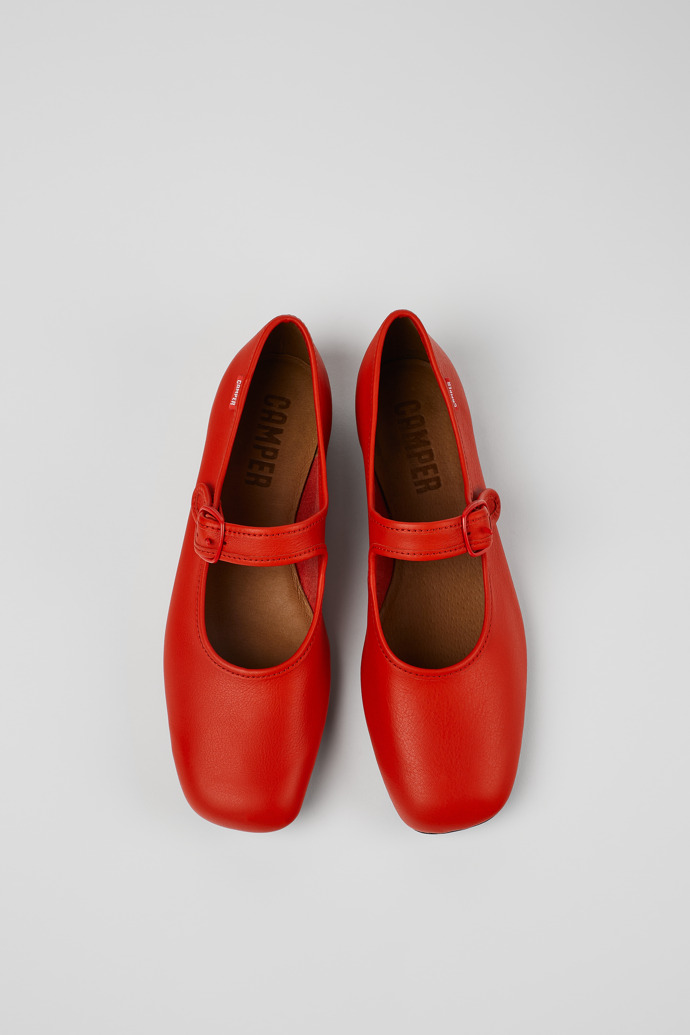 Camper Casi Myra - Zapatos de piel rojos para mujer.